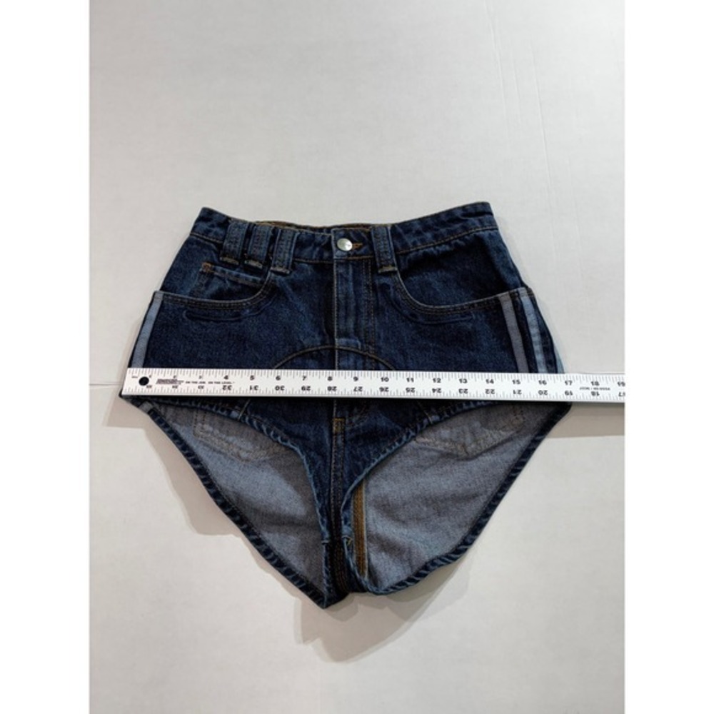 Adidas x Ivy Park Denim Hi Cut Knickers Dark Wash Blue XS Beyonce Collaboration - Picture 7 of 10